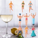 Fashion Nette Puppe Geformte Wein Glas Marker 8Teiliges Setpicture10