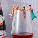 Fashion Nette Puppe Geformte Wein Glas Marker 8Teiliges Setpicture11