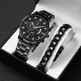 Mode schwarz edelstahl armband Mnner der DreiEye Quarzuhr kette armbandpicture10