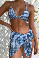 Bikini de tres piezas verano playa vacaciones Sexy espalda descubierta traje de baopicture12