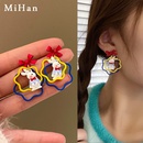 Fashion Niedliche Hase Stud Ohrringe Cartoon Kontrast Farbe Geometrische Ohrringepicture14