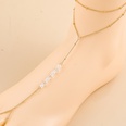 2022 New Fashion Pearl Crystal Beaded Chain Alloy Anklet Foot Ornamentspicture12