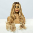 Femmes de Long Golden Onduls Boucls Cheveux Perruque De Fiber Chimiquepicture8
