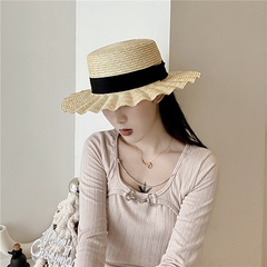 Women'S Basic Geometric Straw Hat Sun Hat Straw Hat