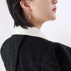 Women'S Fashion Simple Style Irregular Titanium Steel Earrings Plating Drop Earrings