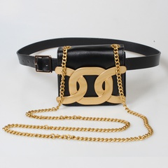 Waist Chain Women's Crossbody Decorative Accessories Leather Belt Bag
