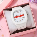Reloj de estilo coreano de moda para hombres y mujeres reloj deportivo de silicona reloj de cuarzo con cara Digital cuadradapicture13