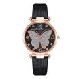 Mode einfache Damen Grtel Uhr Glitzer Gesicht Schmetterling Muster Quarz Damen lssig Grtel Uhr watchpicture15