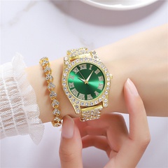 Fashion Rhinestone Roman Scale Women's Steel Watch Trend Starry with Diamonds QUARTZ Alloy Bracelet Watch Women