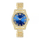 Mode Strass rmische Skala Damen Stahlband Uhr Trend Gypsophila Diamant Quarz legierung Armband Uhr Frauenpicture9