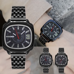 Simple Fashion Square dial Mesh Thin Steel Strap Quartz Watch