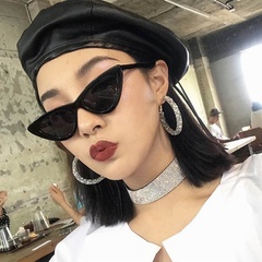 2022 New Fashion large Triangle full Frame Women's Cat Eye Sunglasses Wholesale