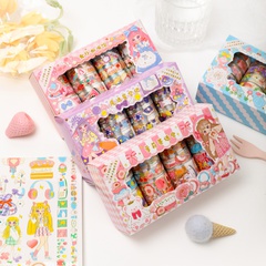 Fashion Creative Cute Stickers Journal Material DIY Stickers Tape 16 piece Set