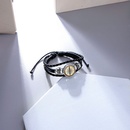 Mode Kunstleder Glas Kompass Armband Tglich Hand gewebt Nicht eingelegt Edelstahl Armbnderpicture7