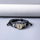 Mode Kunstleder Glas Kompass Armband Tglich Hand gewebt Nicht eingelegt Edelstahl Armbnderpicture11