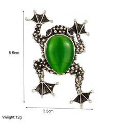Unisex Retro Fashion Modern Style Frog Alloy Brooches Plating Resin Brooches