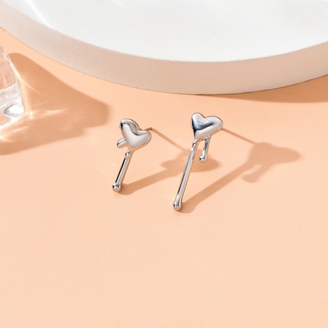 Fashion Heart Shape Alloy Plating No Inlaid Ear Studs's discount tags