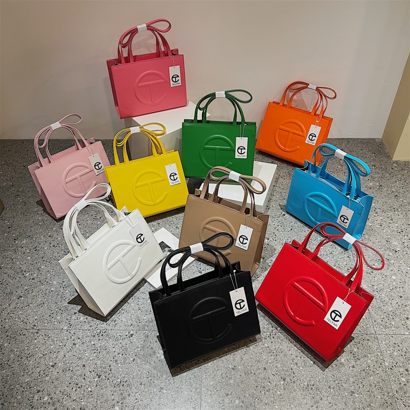 WomenS CrossBorder Trend Solid Color Candy Color Square Zipper Square Bag Artificial Leather Shoulder Bags