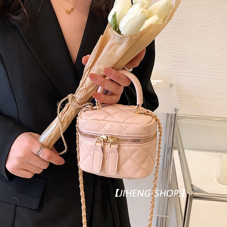 Einfarbig Mode PU-Haut Reiß verschluss Schnalle Schwarz Silber Rosenrot Handtaschen's discount tags