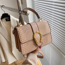 WomenS Vintage Style Solid Color Embossing Square Buckle Square Bag Artificial Leather Shoulder Bagspicture9