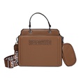 WomenS Fashion Solid Color Plaid Soft Surface Rivet Square Zipper Messenger Bag Artificial Leather Shoulder Bagspicture13