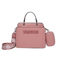 WomenS Fashion Solid Color Plaid Soft Surface Rivet Square Zipper Messenger Bag Artificial Leather Shoulder Bagspicture19