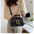 WomenS Vintage Style Solid Color Embossing Square Buckle Square Bag Artificial Leather Shoulder Bagspicture16