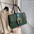 WomenS Vintage Style Solid Color Embossing Square Buckle Square Bag Artificial Leather Shoulder Bagspicture20