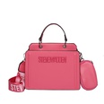 WomenS Fashion Solid Color Plaid Soft Surface Rivet Square Zipper Messenger Bag Artificial Leather Shoulder Bagspicture17