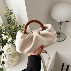 Solid Color Fashion Shopping Artificial Leather Fold Magnetic snap Square Green Yellow Beige Handbags