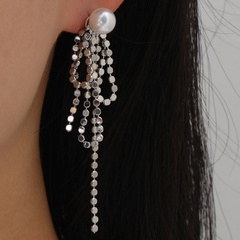 Mode Geometrisch Quaste Legierung Spleißen Perle Ohrringe