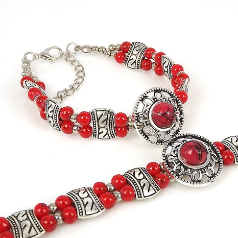 Frau Vintage-Stil Ethnischer Stil Einfacher Stil Legierung Perlen Armbänder's discount tags