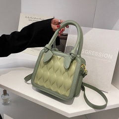 Frau Strassenmode Einfarbig Weiche Oberfläche Quadratisch Reiß verschluss Quadratische Tasche Kunstleder Handtaschen