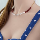 Simple Style Alloy Pearl Necklace Daily Beaded Pearl Copper Necklaces 1 Piecepicture7