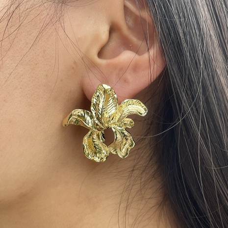 Women'S Retro Bohemian Geometric Leaf Flowers Alloy Earrings Plating No Inlaid Drop Earrings's discount tags