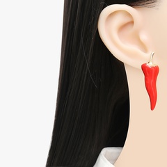 Women'S Funny Novelty Geometric Alloy Ear Studs Geometry Retro Stoving Varnish Drop Earrings