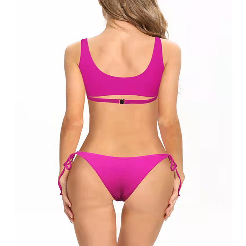 Dcontracte Mode Couleur Unie Polyester Bikinispicture3