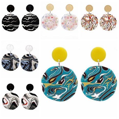 Women'S Men'S Fashion Geometric Acrylic Earrings No Inlaid Drop Earrings's discount tags