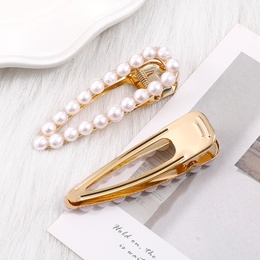 WomenS Fashion Geometric Alloy Hair Accessories Inlaid Pearls Artificial Pearls Hair Clip 1 Setpicture5