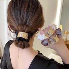 Women'S Fashion Geometric Cloth Hair Accessories Handmade Hair Tie