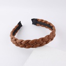 WomenS Fashion Solid Color Leather Headwear Idyllic No Inlaid Hair Bandpicture12