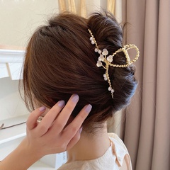 Women'S Fairy style Original Design Flowers Alloy Headwear Plating Artificial Pearl Hair Claws