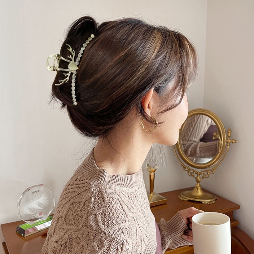 Accessoires Cheveux Barrette Cheveux | Femmes Mignon Mode Gomtrique Bois Alliage Couvrechef Placage Perle Artificielle Griffes De Cheveux - WS31389