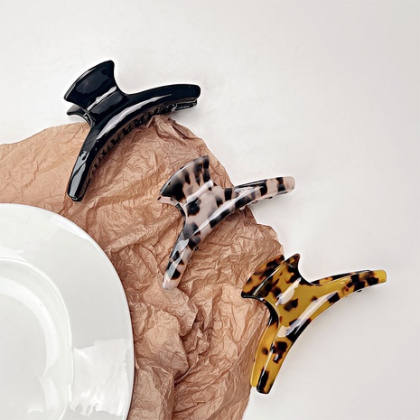 Frau Vintage-Stil Französische Art Geometrisch Einfarbig Leopard Essigsäure platte Kopfbedeckung Geometrie Handarbeit Haarkrallen's discount tags