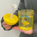 Nette Studenten Strohhalm Tasse hochwertige Mdchen kreative ins Kinder Plastik Wasser becher tragbare manuelle Rhr becherpicture9