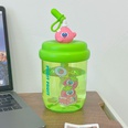 Nette Studenten Strohhalm Tasse hochwertige Mdchen kreative ins Kinder Plastik Wasser becher tragbare manuelle Rhr becherpicture12
