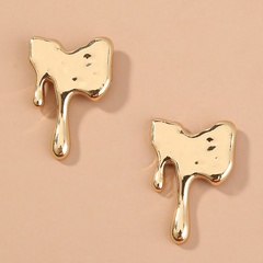 Simple Style Geometric Alloy Plating Earrings 1 Piece