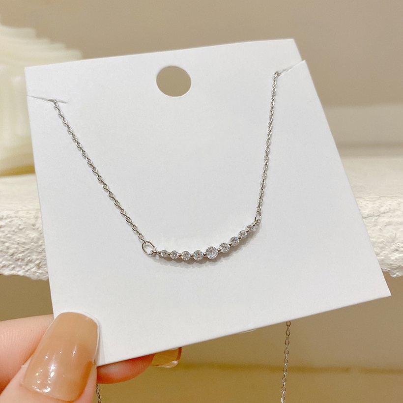 Bijoux Fantaisie Colliers | Style Simple Smiley Alliage Placage Diamant Strass Collier 1 Pice - SY87316