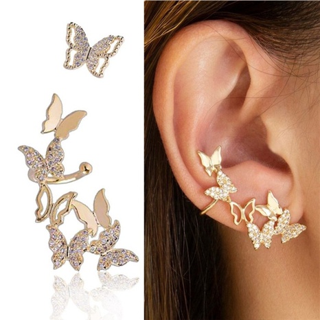 Sweet Butterfly Alloy Inlay Artificial Diamond Earrings's discount tags