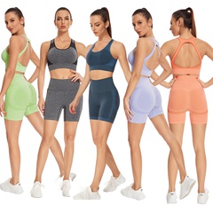 Sports Solid Color Chemical Fiber Blend Nylon Suit Yoga Clothes